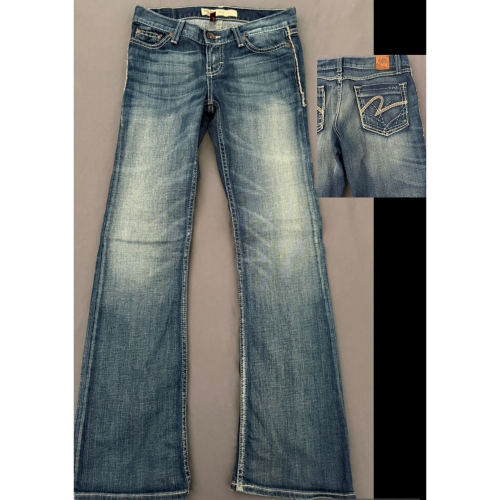 Y2K BKE Mya Jeans Womens Size 26X31.5 Denim Low Rise Bootcut Stretch
